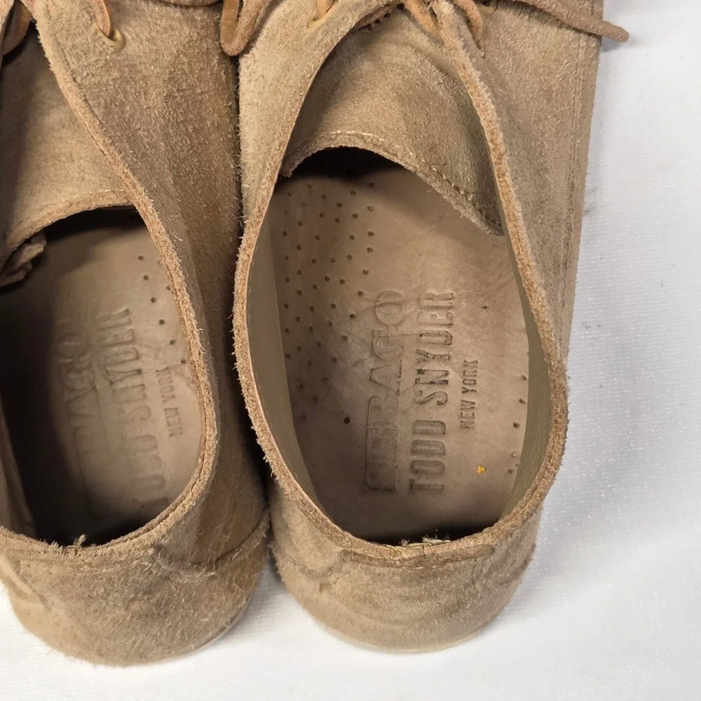 Todd Snyder x Sebago Docksides Mens 10.5M Tan Suede Chukka Moc Toe Boat Shoes